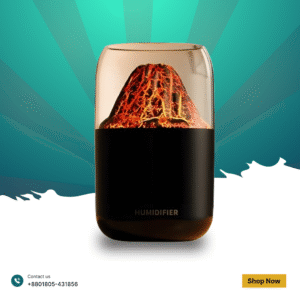 Volcano Humidifier with LED Flame Effect